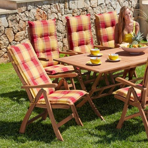 Garten-Essgruppe MERXX Maracaibo Sitzmöbel-Sets braun Outdoor Möbel