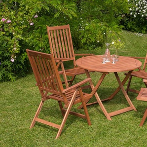 Garten-Essgruppe MERXX Vitoria Sitzmöbel-Sets beige (natur) Outdoor Möbel
