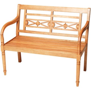 Gartenbank MERXX Havanna Sitzbänke Gr. B/H/T: 107 cm x 90 cm x 60 cm, braun Gartenbänke Sitzbänke