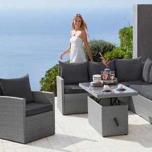 MERXX Gartenlounge-Set Chicago, für 6 Personen geeignet, Stahl, Inkl. Auflagen