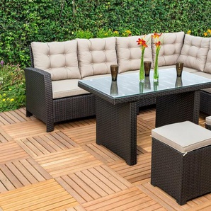 MERXX Gartenlounge-Set Salerno, Schenkel beidseitig montierbar