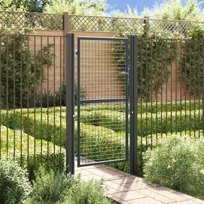Mesh-Gartentor Verzinkter Stahl 100 x 225 cm Grau