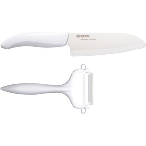 Messer-Set KYOCERA Kochmesser-Sets weiß Küchenmesser-Sets extrem scharfe Hochleistungskeramik-Klinge