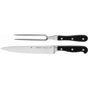 Messer-Set WMF Spitzenklasse Plus Kochmesser-Sets silberfarben (schwarz, silberfarben) Küchenmesser-Sets Messerklingen aus Spezialklingenstahl, Made in Germany