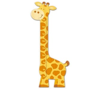 Messlatte Giraffe für Kinder aus Holz Kind Kinderzimmer