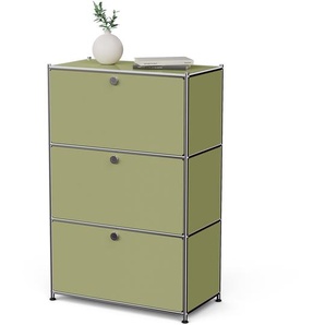 Metall-Kommode »CN3« mit 3 Klappenfächern, pistazie