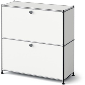 Metall-Kommode »CN3 Slim Line« mit 2 Klappenfächern, weiß