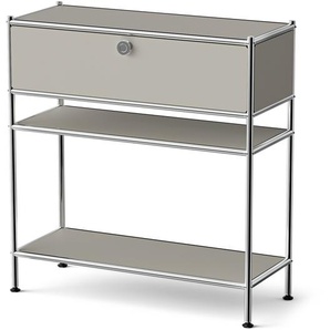 Metall-Konsole »CN3 Slim Line« mit Schublade, hellgrau