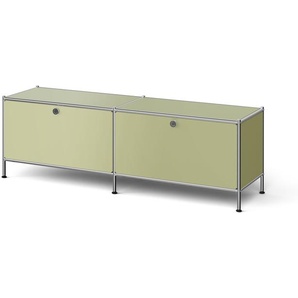 Metall-Lowboard »CN3« mit Klappenfächern, pistazie