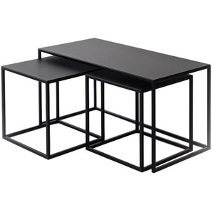 Metallbude Tre Semnia X Beistelltisch-Set - Schwarz - 3er-Set