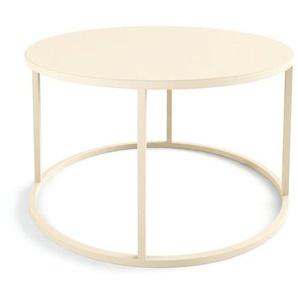 Metallbude Vesina X Couchtisch - Cashew - Höhe: 45cm - Ø 60 cm