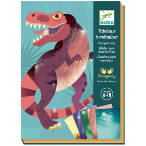 Metallfolie Jurassic, Dinosaurier Bilder mit Metalliceffekt, von Djeco