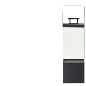 Metalllaterne | schwarz | Metall,Glas | 21,5 cm | 62,3 cm | cm 20,2 |