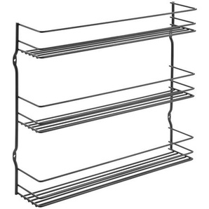 Metaltex Gewürzregal Pepito 3 Lava, Metall, 36x32x8 cm, Made in Italy, Küchenzubehör, Vorratsbehälter, Gewürzgläser
