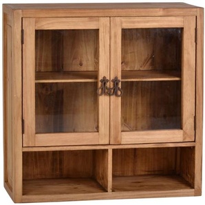 Mexico Hängeschrank mit Glastüren Massivholz Pinie Landhaus Mexiko Möbel Mexikanisch