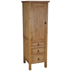 Mexico Hochschrank groß - links Massivholz Pinie Landhaus Mexiko Möbel Mexikanisch