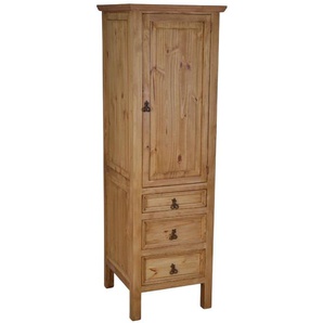 Mexico Hochschrank groß - rechts Massivholz Pinie Landhaus Mexiko Möbel Mexikanisch