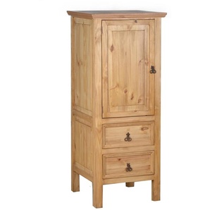 Mexico Hochschrank klein - links Massivholz Pinie Landhaus Mexiko Möbel Mexikanisch