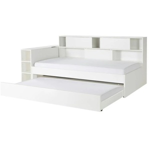 Mia & Mo Bettkombination Noah - weiß - Materialmix - 122,5 cm - 99 cm | Möbel Kraft