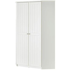 Mia & Mo Eckkleiderschrank Suna | weiß | 187 cm |