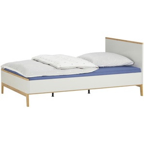 Mia & Mo Jugendbett  Tilda - grau - Materialmix - 127 cm - 89 cm | Möbel Kraft