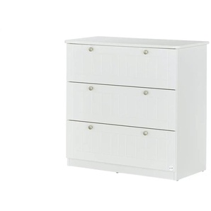 Mia & Mo Kommode Suna - weiß - Materialmix - 96 cm - 92 cm - cm 45,0 | Möbel Kraft