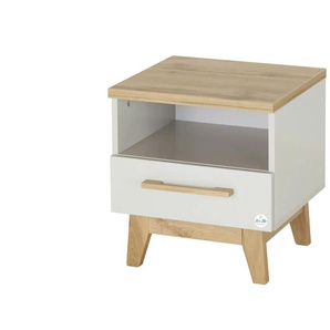 Mia & Mo Nachtkommode Tilda - grau - Materialmix - 45 cm - 48 cm - cm 41,0 | Möbel Kraft