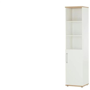 Mia & Mo Standregal Clea - weiß - Materialmix - 45 cm - 193 cm - cm 41,0 | Möbel Kraft