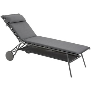 MIAMI II Sonnenliege, High BEC, Gestell Titane, Bezug silver, Kollektion Patio, BeComfort®
