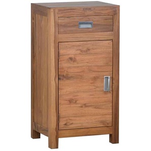 Bad Unterschrank klein - Anschlag links Massivholz Teak Modern Indien Indisch
