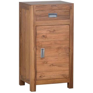 Bad Unterschrank klein - Anschlag rechts Massivholz Teak Modern Indien Indisch