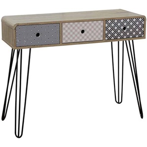 Konsolentisch Benton MDF, Metall Modern Indien Indisch