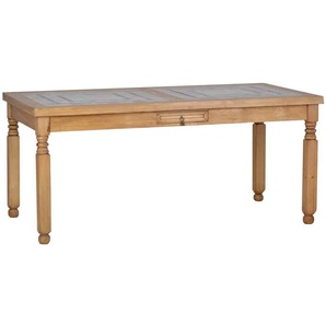 Mexico Esstisch 170x90cm - Marmor Massivholz Pinie Landhaus Mexiko Möbel Mexikanisch