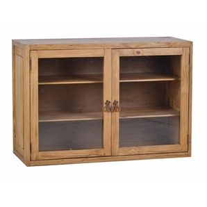 Mexico Hängeschrank 2-türig mit Glas Massivholz Pinie Landhaus Mexiko Möbel Mexikanisch