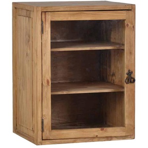 Mexico Hängeschrank 1-türig mit Glas links Massivholz Pinie Landhaus Mexiko Möbel Mexikanisch