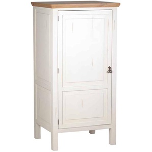 Mexico Hochschrank Old White - links Massivholz Pinie Landhaus Mexiko Möbel Mexikanisch