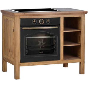 Mexico Kochmodul - Ofen links Massivholz Pinie Landhaus Mexiko Möbel Mexikanisch