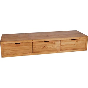 Mexico Lowboard, 195 cm, 3 Schubladen  Massivholz Pinie Landhaus Mexiko Möbel Mexikanisch