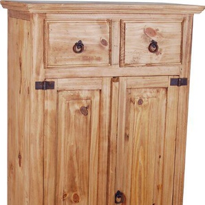 Mexico Schuhschrank - klein Massivholz Pinie Landhaus Mexiko Möbel Mexikanisch