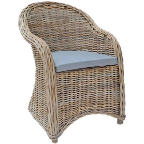 Rattansessel Gupon 100% Baumwolle, Rattan Landhaus