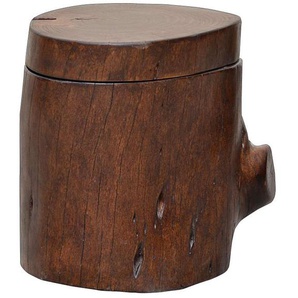 MiaMöbel Sitzhocker Timber höhenverstellbar Massivholz, Metall Sheesham Modern Indien Indisch