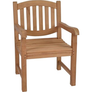 Teak Armlehnstuhl Massivholz Teak Modern