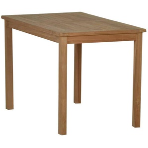 Teak Esstisch 140x80cm Massivholz Teak Modern