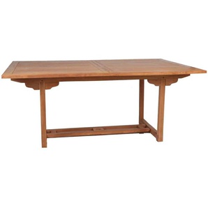 Teak Esstisch 180x100cm - ausziehbar Massivholz Teak Modern