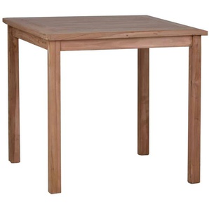 Teak Esstisch 70x70cm Massivholz Teak Modern