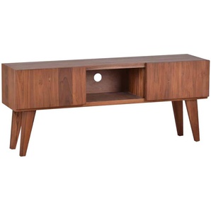 TV-Kommode Tamesi klein Massivholz Teak Modern