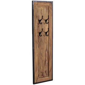 Wandgarderobe Madras Massivholz, Metall Sheesham Modern Indien Indisch