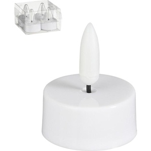 Mica Decorations LED Teelicht weiß Ø 4 x 5 cm warmweiß - 4 Stk. GLO660144212