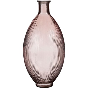 Mica Decorations Mica Flaschenvase Firenza hellrosa Recyeltes Glas Ø 29 x 59 cm GLO660353604