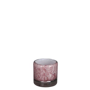 Mica Decorations Mica Glas Vase Estelle zylinder hellrosa, 8 x 8,5 cm GLO660652694